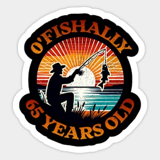 O'Fishally 65 Years Old Sticker